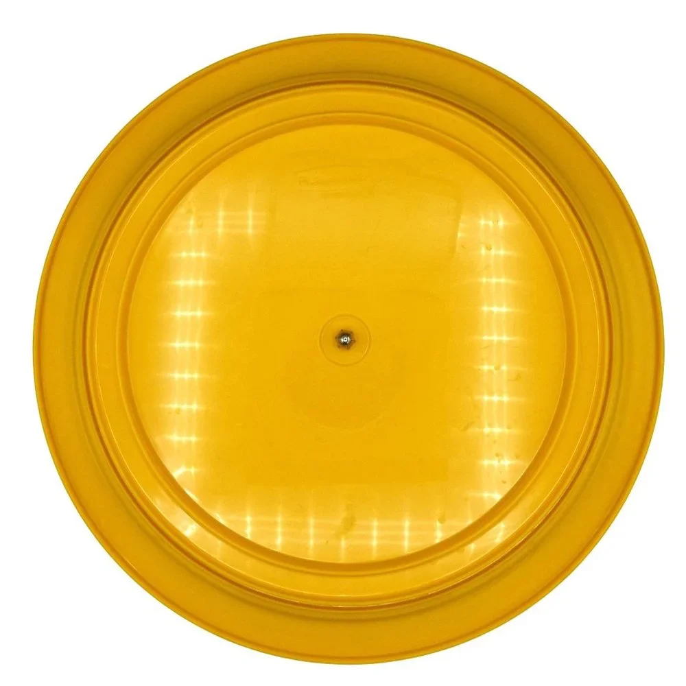 Vintage Rubbermaid Cream Sugar Lazy Susan‎ Turntable Bright Yellow Melamine